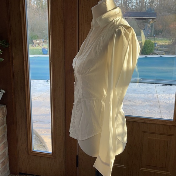 Armani Exchange White Long Sleeve Blouse - Picture 3 of 6